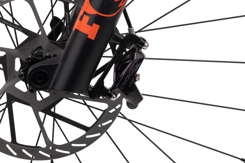 Whyte E-180 Rsx Mx Electric Mountain Bike 2023 in Matt Black with Burnt Orange Gold-10